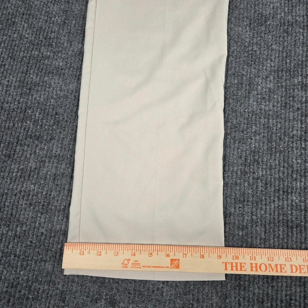 Adidas ClimaLite Mens Beige‎ Golf Pants Size 34x32 Athletic Fit Flat Front